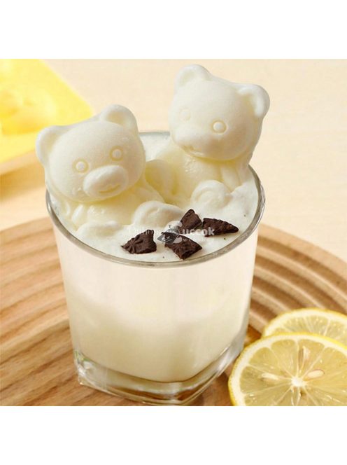 Medve alakú szilikon jégkockatartó - Sokoldalúan használható fagylaltos rudakhoz, popsikékhez és egyebekhez - Tökéletes Valentin-napra és Oktoberfest ünnepségekre