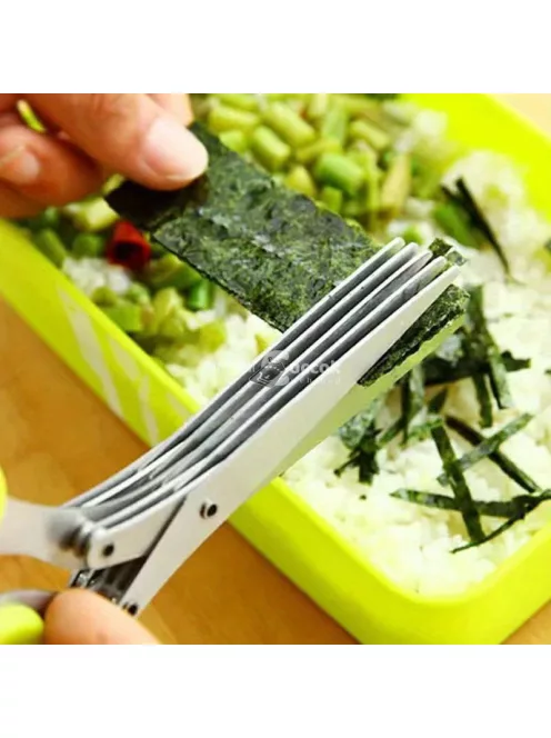 Sokoldalú 5 rétegű rozsdamentes acél konyhai olló