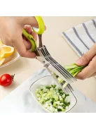 Sokoldalú 5 rétegű rozsdamentes acél konyhai olló