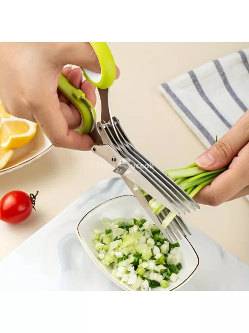 Sokoldalú 5 rétegű rozsdamentes acél konyhai olló