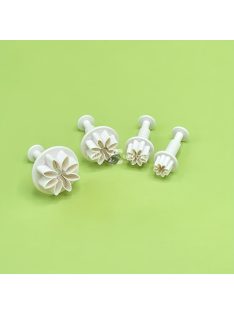   3/4 db-os, rugós kekszvágó készlet kreatív sütéshez, süteménydíszítéshez, fondant formákhoz, műanyag forma cukorkákhoz és sütikhez, sütőeszközök