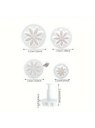 3/4 db-os, rugós kekszvágó készlet kreatív sütéshez, süteménydíszítéshez, fondant formákhoz, műanyag forma cukorkákhoz és sütikhez, sütőeszközök
