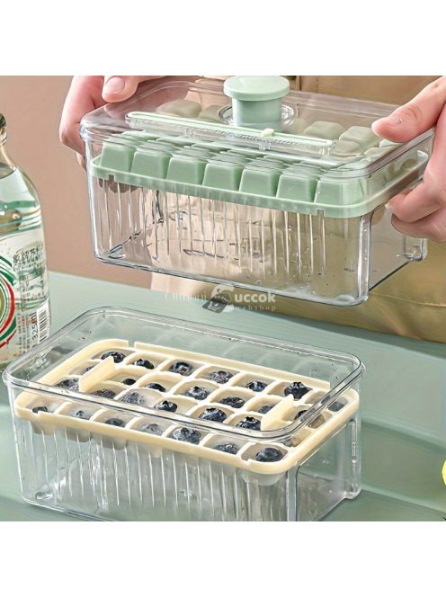 jégkocka készítő forma tárolóval