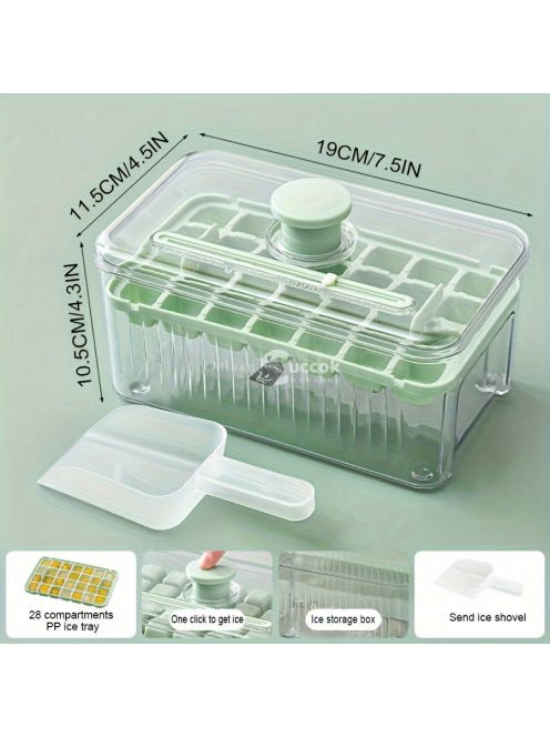 jégkocka készítő forma tárolóval