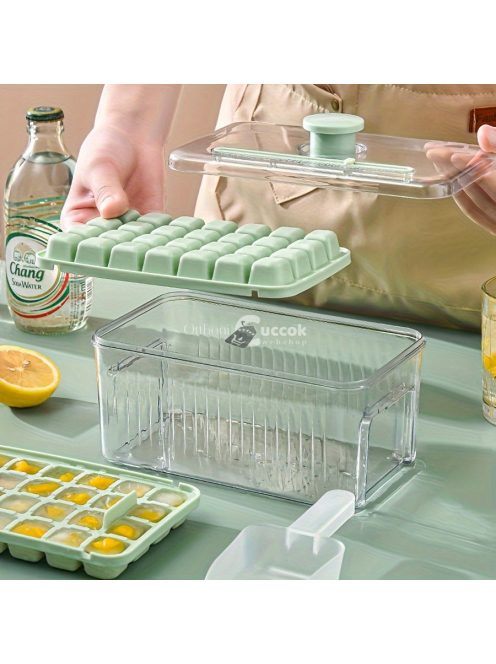 jégkocka készítő forma tárolóval