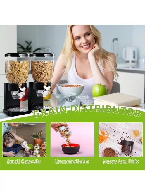 Kétirányú gabonapehely adagoló  tökéletes, dióhoz, rizshez, granolához stb.