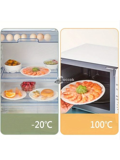 100 darab eldobható élelmiszerzáró tasak