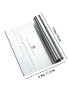 1db, rozsdamentes acél tésztavágó, háztartási kaparó, tortalisztes rizshenger vágó mérleggel, sütőeszköz, kaparó