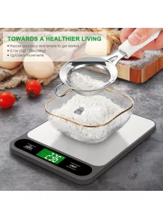   élelmiszermérleg, 10 kg digitális konyhai mérleg sütéshez, főzéshez