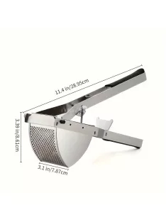   Burgonyanyomó, Rozsdamentes acél burgonyanyomó, Konyhai Zöldségnyomó csúszásmentes fogantyúval