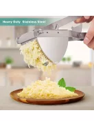 Burgonyanyomó, Rozsdamentes acél burgonyanyomó, Konyhai Zöldségnyomó csúszásmentes fogantyúval