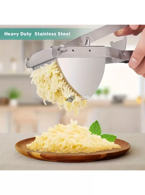 Burgonyanyomó, Rozsdamentes acél burgonyanyomó, Konyhai Zöldségnyomó csúszásmentes fogantyúval