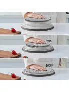 Összecsukható mikrohullámú fröccsenésvédő