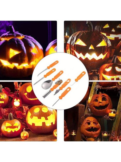 7 darabos Halloween Tökfaragó Készlet