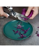 1 db Multifunkcionális rozsdamentes acél konyhai olló - Baromfi olló dió- és üvegnyitóval - Alapvető ételkészítő eszköz csirkéhez, kacsához, halhoz