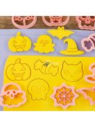 8 darabos Halloween Süteményszaggató kiszúró Készlet