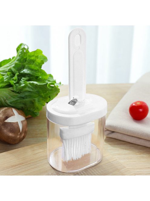 1 készlet, hordozható szilikon palackkefe magas hőmérsékletű főzéshez és grillezéshez - Könnyen tisztítható és tartós