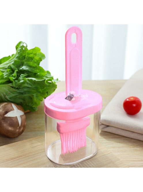 1 készlet, hordozható szilikon palackkefe magas hőmérsékletű főzéshez és grillezéshez - Könnyen tisztítható és tartós