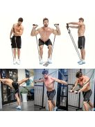 11 darabos Prémium Edzőkötél, Edzőszalag Készlet Szivacs Fogantyúkkal