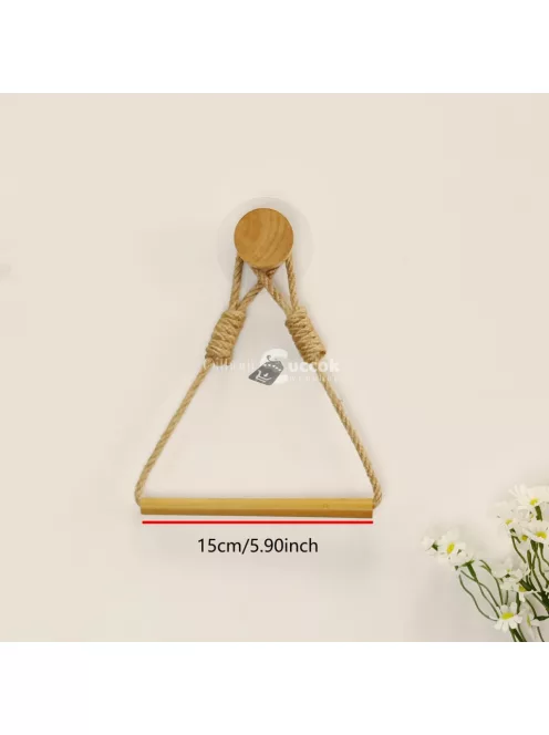 2db fa törölközőtartó - falra akasztható papírtörlő tároló