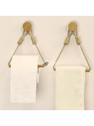 2db fa törölközőtartó - falra akasztható papírtörlő tároló