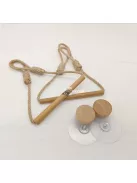 2db fa törölközőtartó - falra akasztható papírtörlő tároló