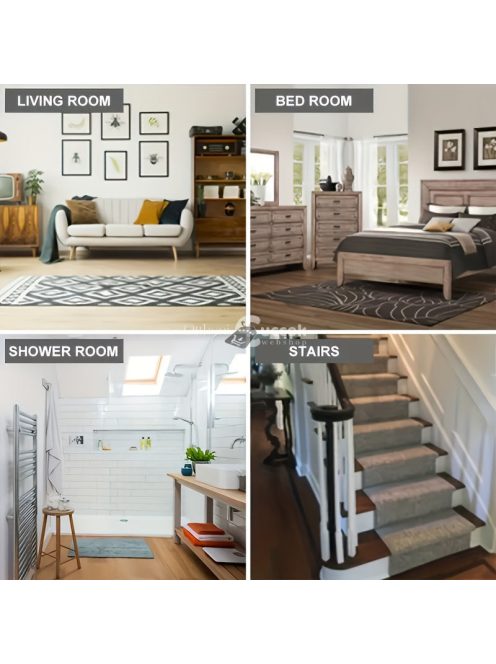 Csúszásgátló szőnyegtapasztó matricák L alakú