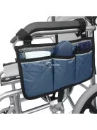kerekesszékes tároló táska cipzárral és állítható hevederekkel