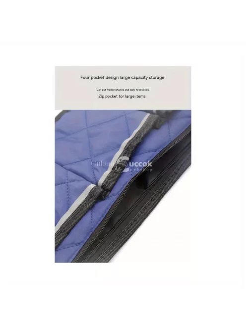 kerekesszékes tároló táska cipzárral és állítható hevederekkel