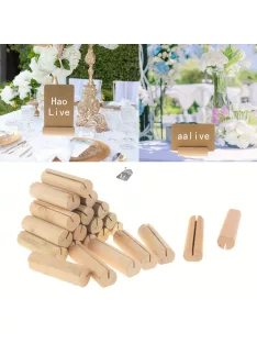 20db rusztikus fa kártyatartó