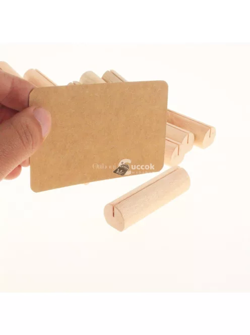 20db rusztikus fa kártyatartó