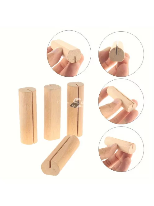 20db rusztikus fa kártyatartó