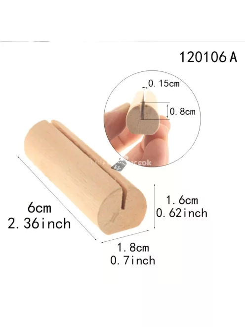 20db rusztikus fa kártyatartó