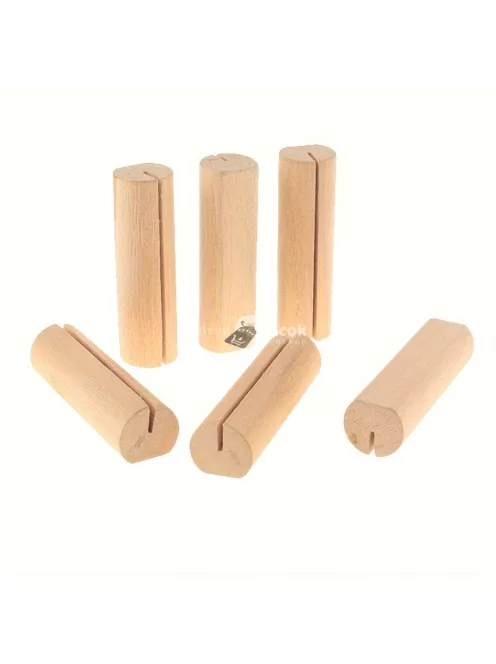 20db rusztikus fa kártyatartó