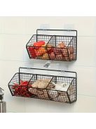 Falra szerelhető konyhai tárolókosár