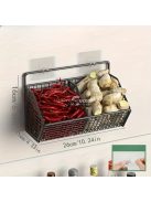 Falra szerelhető konyhai tárolókosár