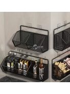 Falra szerelhető konyhai tárolókosár