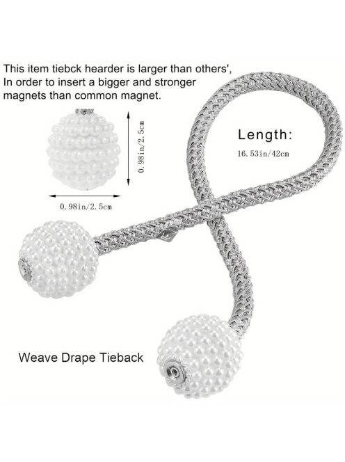 2db Mágneses Függönyrögzítő