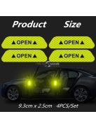 4 Db Autóajtóra helyezhető fényvisszaverő matrica