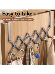 Ajtóra szerelhető szervező 6db akasztóval