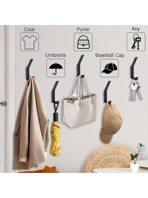 6 darabosruhafogas, fali tartó