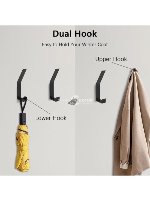 6 darabosruhafogas, fali tartó