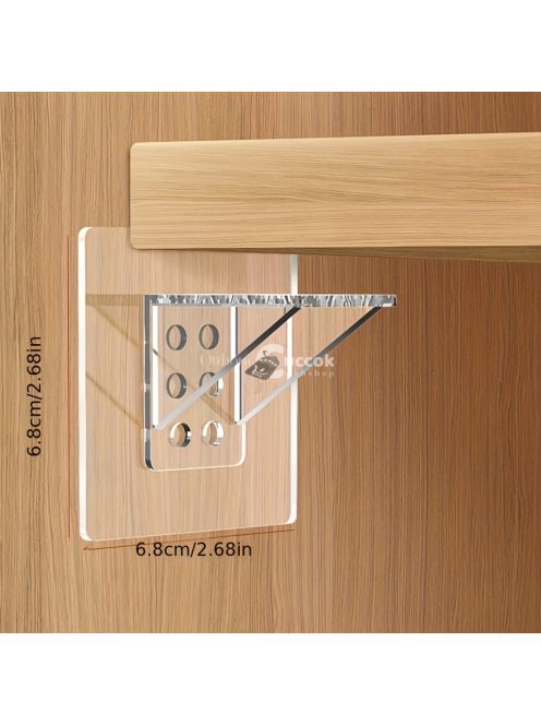 4db Lyukasztómentes Polctartó Alátét