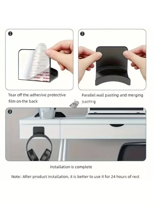 Könnyen felszerelhető fejhallgató tartó