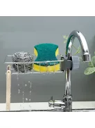 1 db rozsdamentes acélból készült konyhai csaptelep szivacstartó