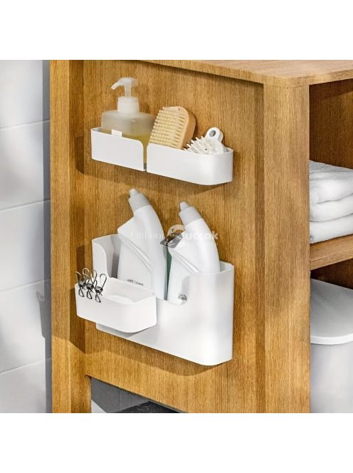 Szekrényajtóra szerelhető tárolószervező