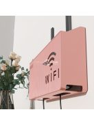 Falra szerelhető router és set top box doboz tároló