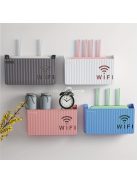 Falra szerelhető router és set top box doboz tároló