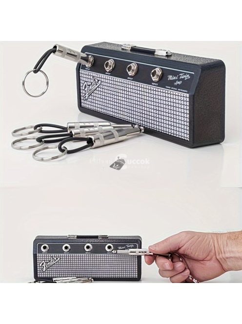 Stílusos Gitárrősítő alakú Kulcstartó