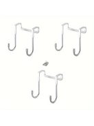 Rozsdamentes acél dupla S-alakú akasztó